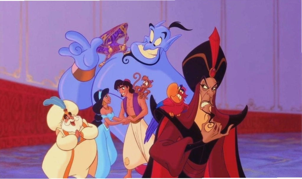 Aladdin được lão phù thủy dụ dỗ vào hang động