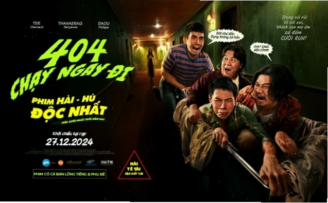 Cảnh phim 404 chạy ngay đi với các nhân vật trong tình huống dở khóc dở cười