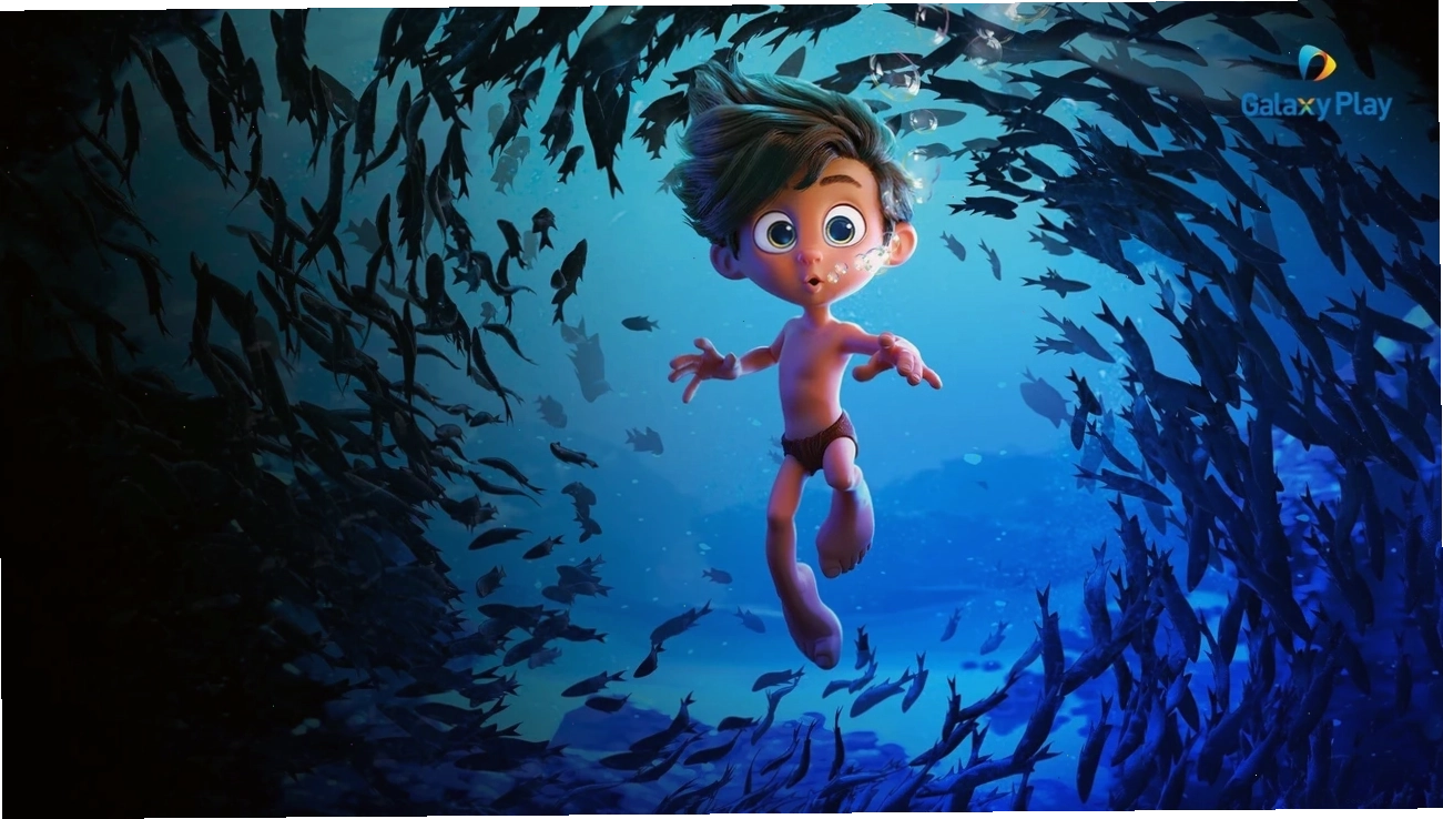 Cảnh phim Cậu Bé Cá Heo Dolphin Boy với thế giới dưới nước sinh động