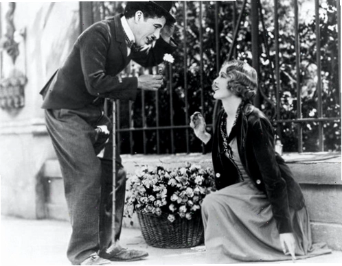 Cảnh phim City Lights với sự xuất hiện của Charlie Chaplin