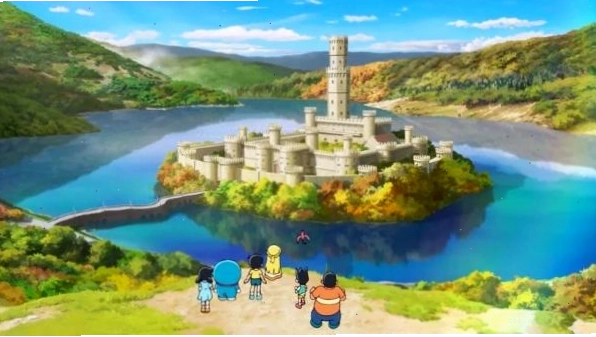 Cảnh phim Doraemon Movie 44 với hình ảnh kỳ ảo