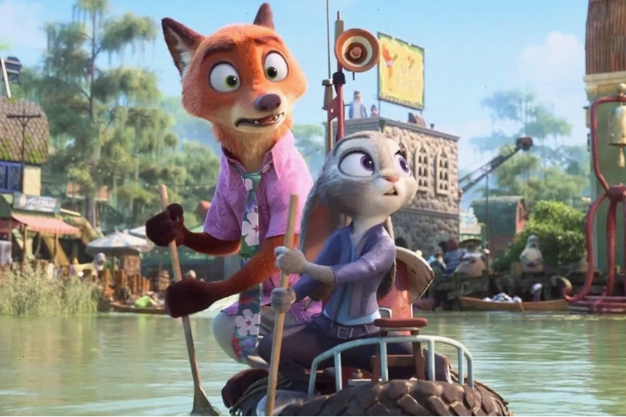 Cảnh phim Judy Hopps và Nick Wilde thể hiện sự quan tâm lẫn nhau