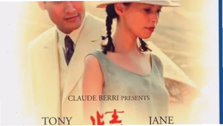 Cảnh phim Người Tình (1992) với sự tham gia của Jane March và Lương Gia Huy