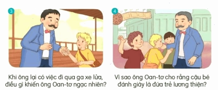Cậu bé đánh giày lớp 3 gặp đạo diễn Oan-tơ Sác-lét tại ga xe lửa