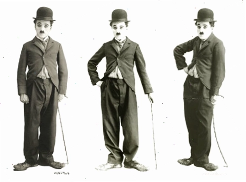 Charlie Chaplin trong trang phục biểu tượng Vua hề Sác-lô
