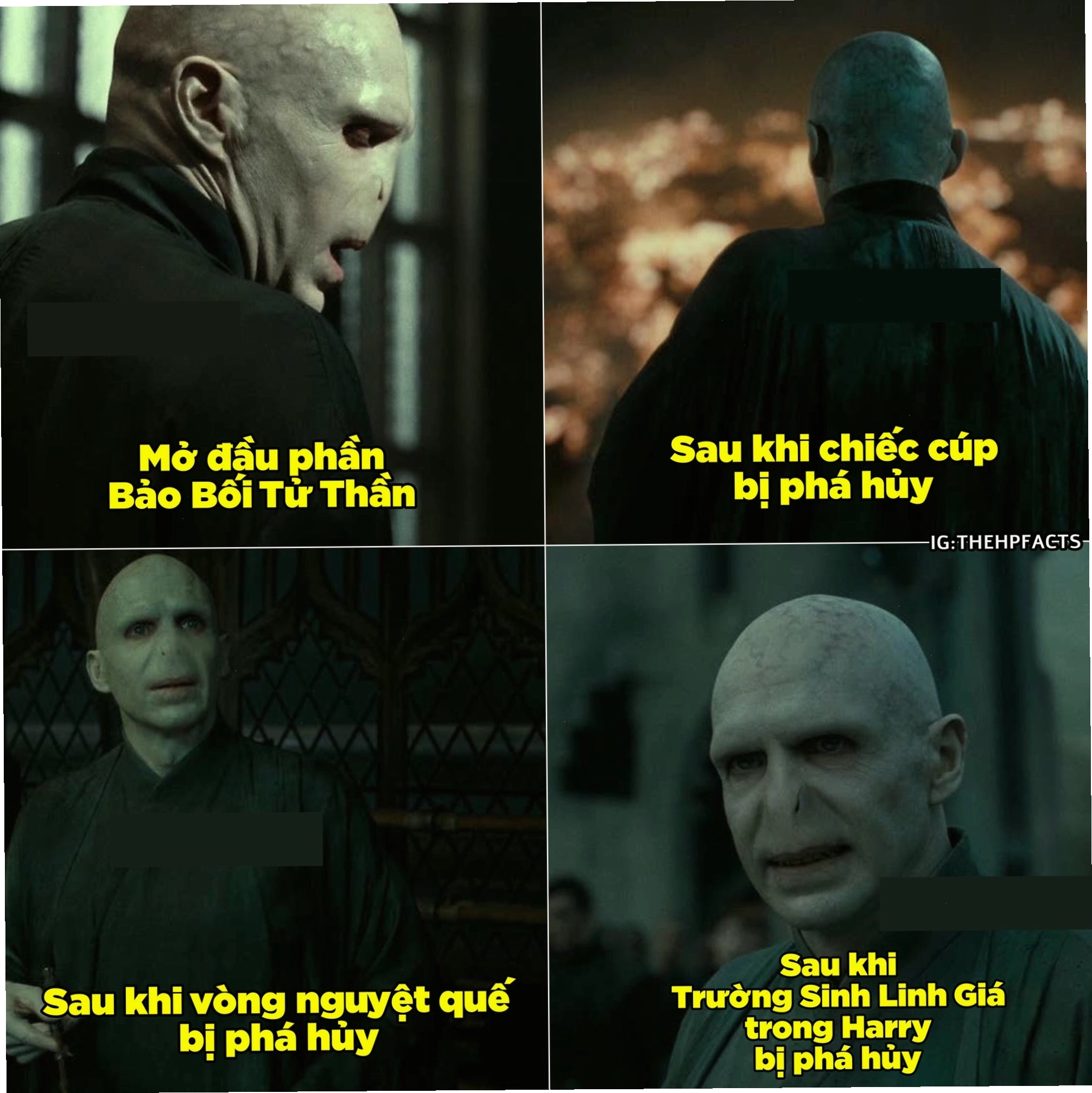 Chiếc áo choàng của Voldemort thay đổi màu sắc trong Harry Potter tập cuối