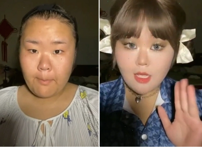 Cô gái lột xác nhờ trang điểm với mắt nhỏ, mũi tẹt thành gương mặt thanh tú