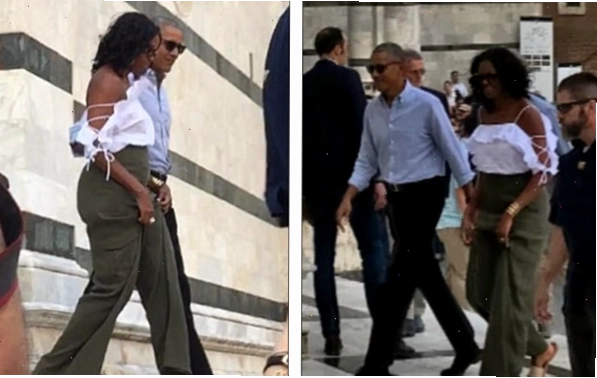 Cựu đệ nhất phu nhân Michelle Obama mặc quyến rũ tại Ý