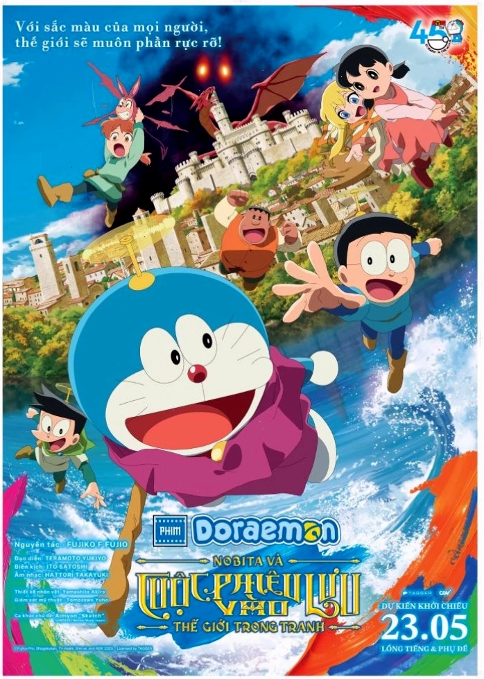 Dàn nhân vật chính trong Doraemon Movie 44