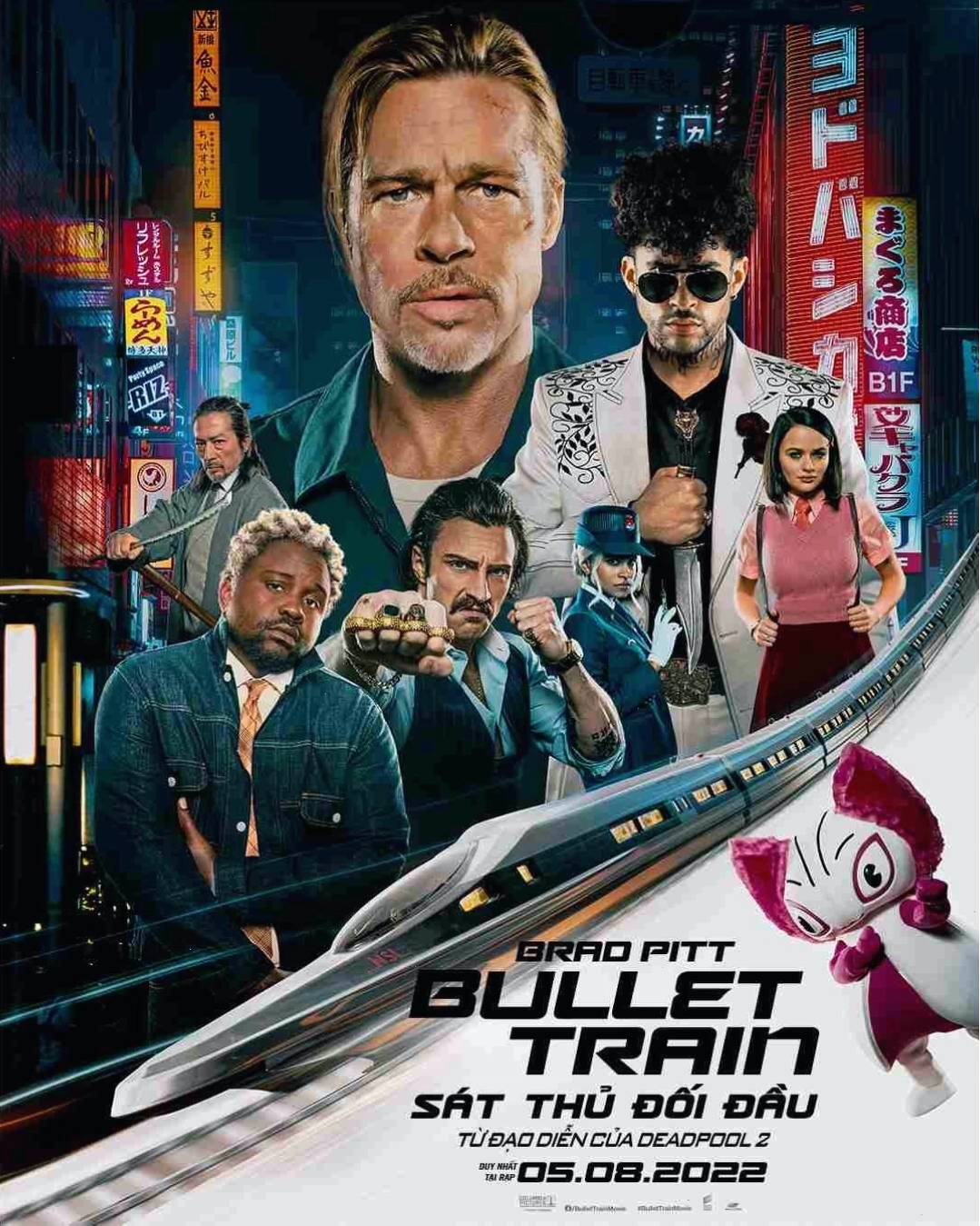 Dàn sát thủ đa dạng trên tàu Bullet Train