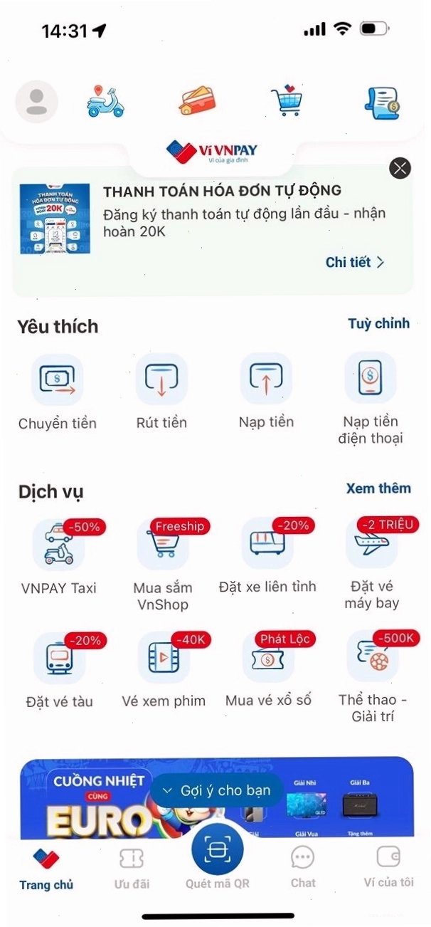 Đặt vé phim chiếu rạp qua ứng dụng VNPAY