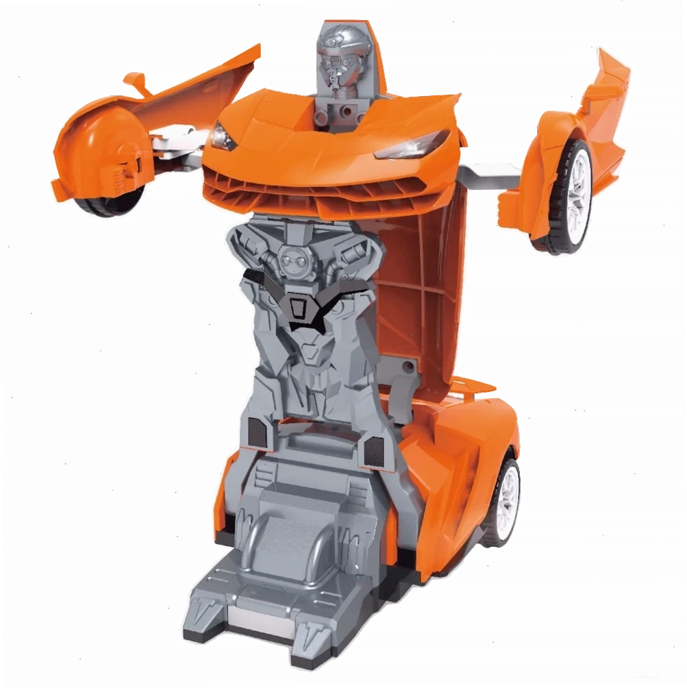 Đồ chơi siêu xe biến hình robot có nhạc đèn YN382690 (Cam)