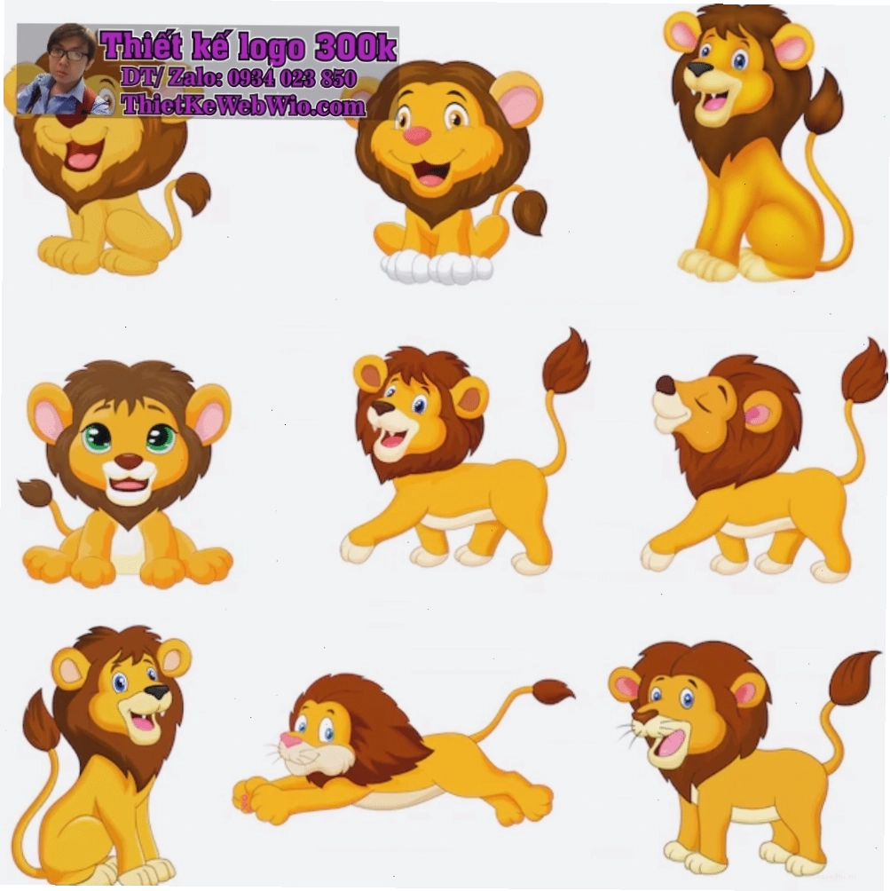 Đồ chơi sư tử hoạt hình dễ thương