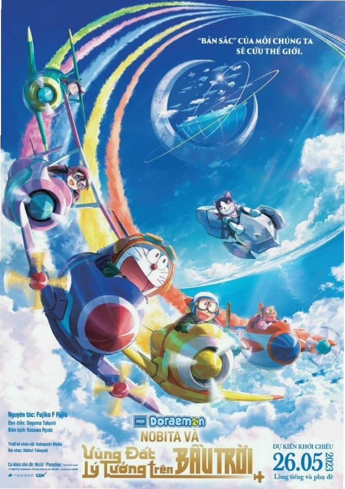 Doraemon Movie 2023: Nobita và Vùng Đất Lý Tưởng Trên Bầu Trời