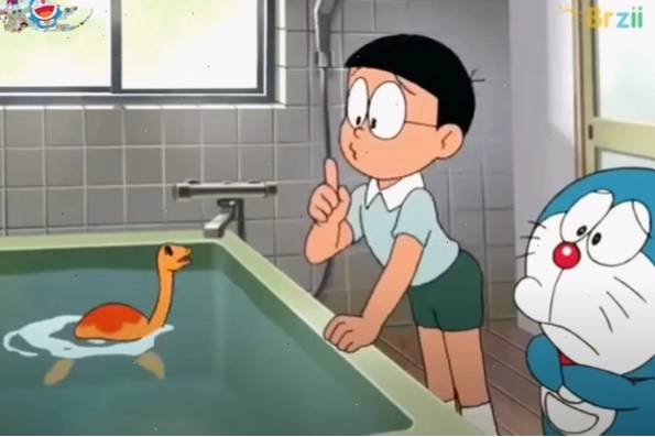Doraemon và chú khủng long con trong phim Doraemon: Chú Khủng Long Của Nobita