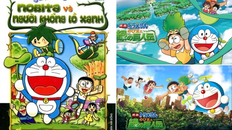 Doraemon và Người Khổng Lồ Xanh Khám Phá Hành Tinh Thực Vật Đầy Bí Ẩn