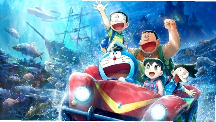 Doraemon và nhóm bạn khám phá đáy biển với bảo bối đèn pin thích ứng