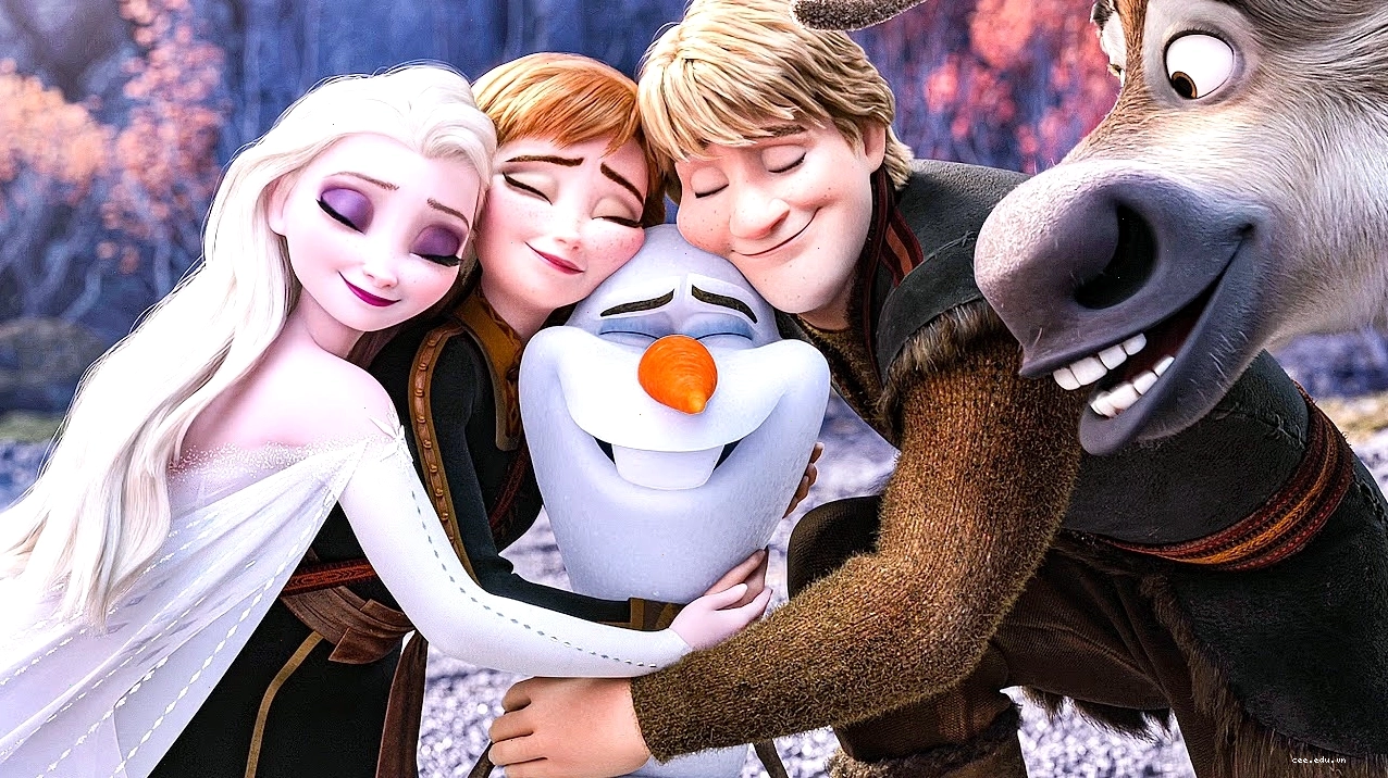 Elsa và Anna hai chị em công chúa trong Nữ hoàng băng giá