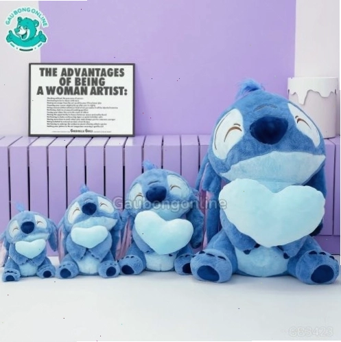 Gấu Bông Stitch Ôm Tim thể hiện tình yêu thương