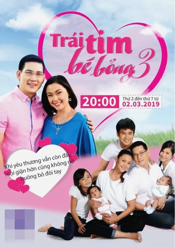 Gia đình hạnh phúc trong phim Trái tim bé bỏng