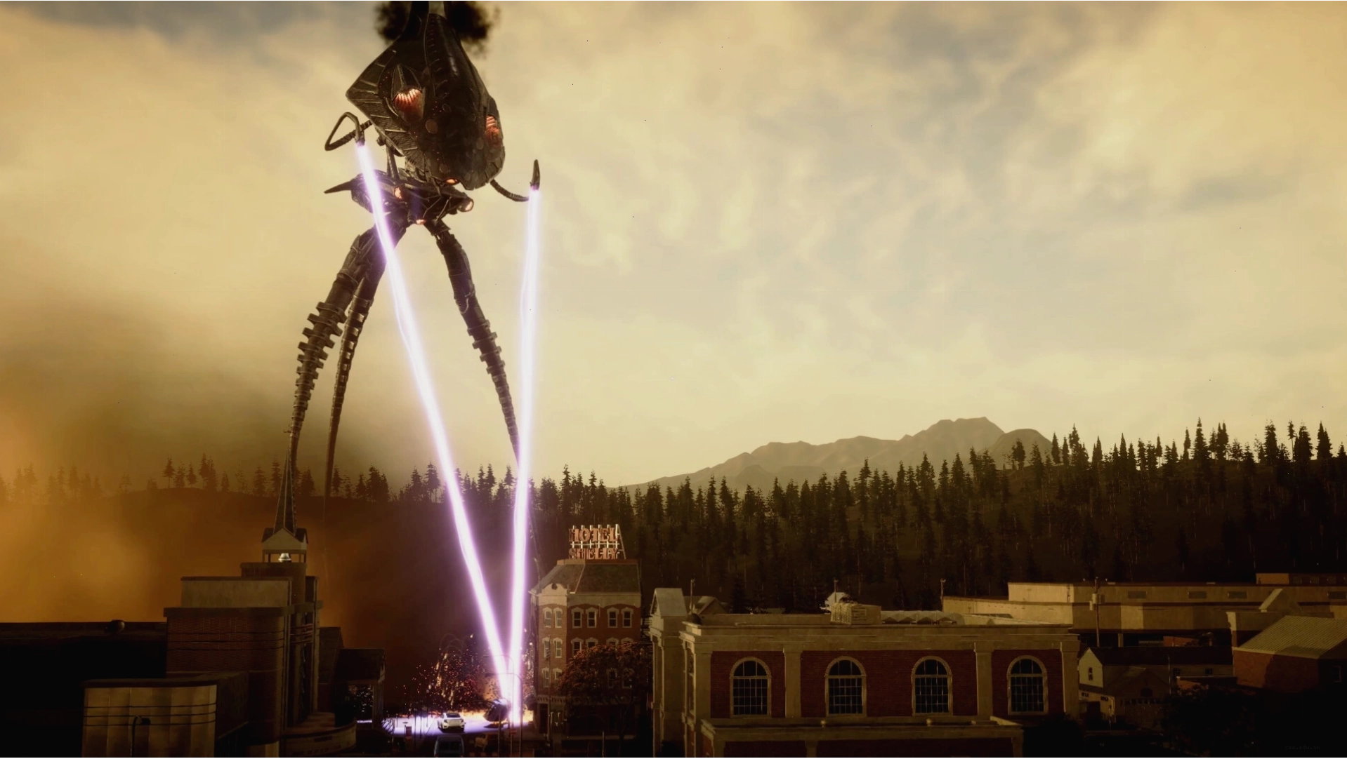 Giao diện người chơi trong game sinh tồn The War of the Worlds