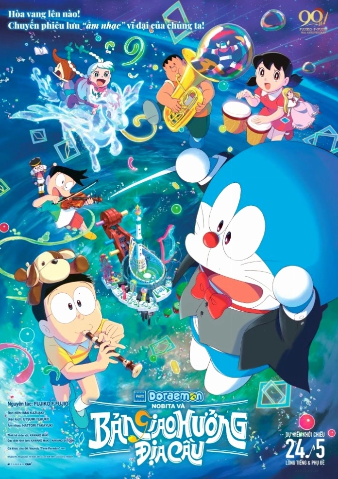 Hình ảnh Doraemon và nhóm bạn trong phim