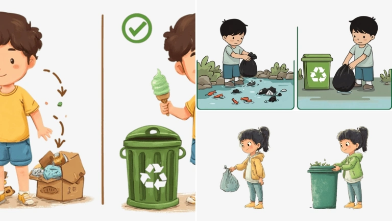 Hoạt hình vứt rác bừa bãi: Hành động cần thay đổi vì môi trường