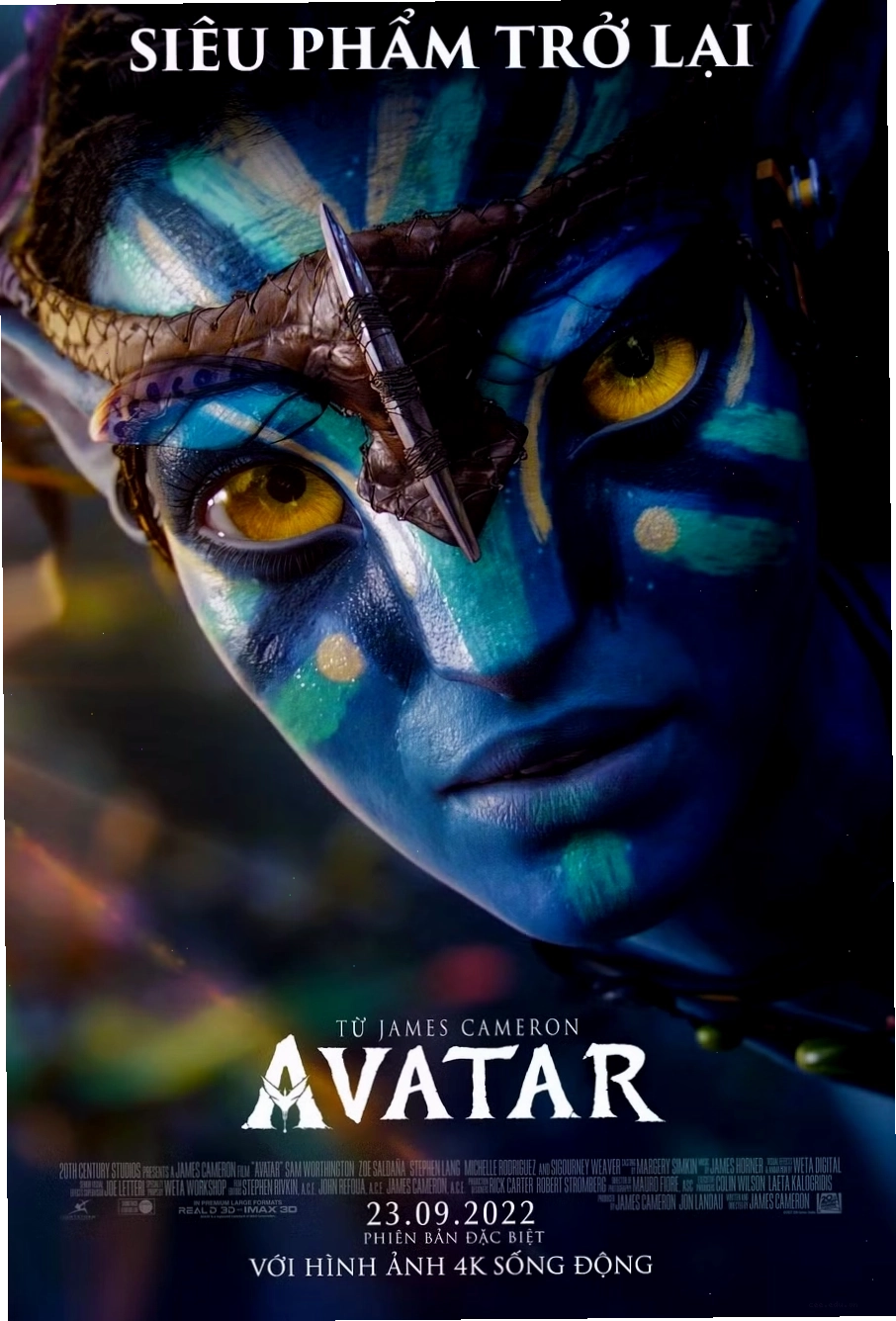 Khán giả có thể thưởng thức lại Avatar 1 trên màn ảnh rộng để ôn lại câu chuyện, cảm cảm xúc trong khi chờ đợi Avatar 2: The way of water ra mắt cuối năm nay.