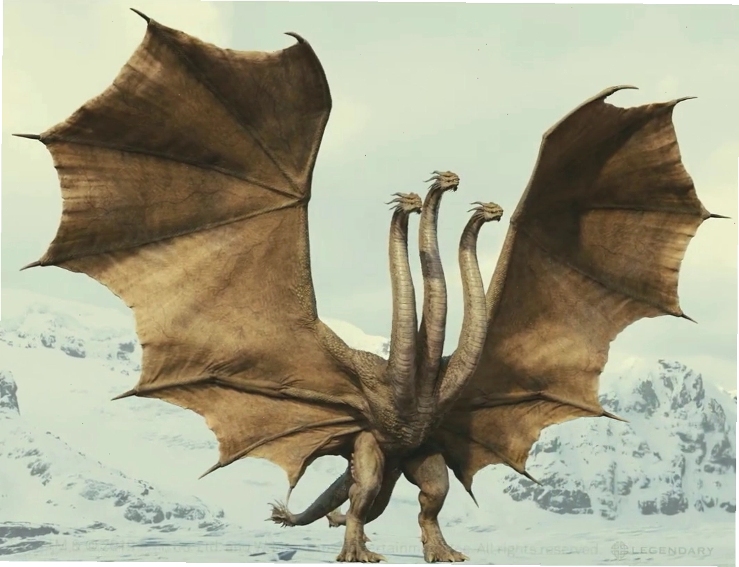 King Ghidorah in Godzilla: King of the Monsters (contrast boosted)