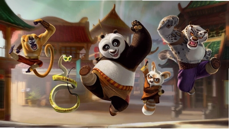 Kung Fu Panda - chú gấu trúc tập luyện võ thuật