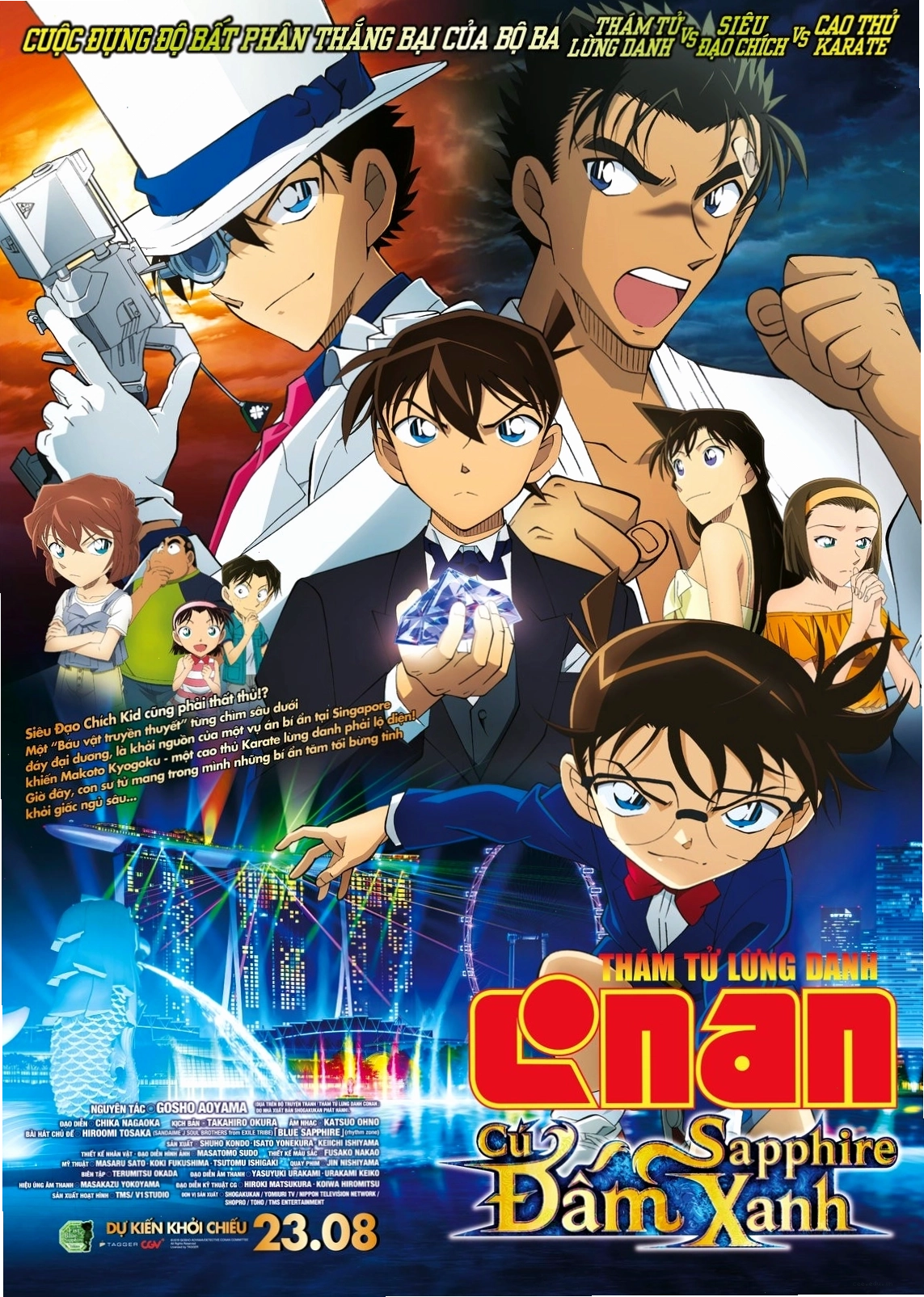 Makoto Kyogoku đối đầu trong conan movie 23