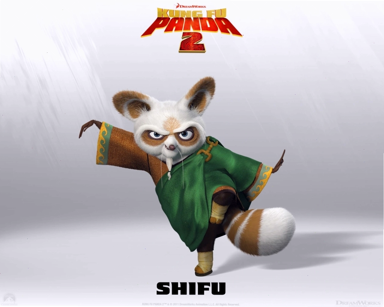 Master Shifu luyện tập kung fu