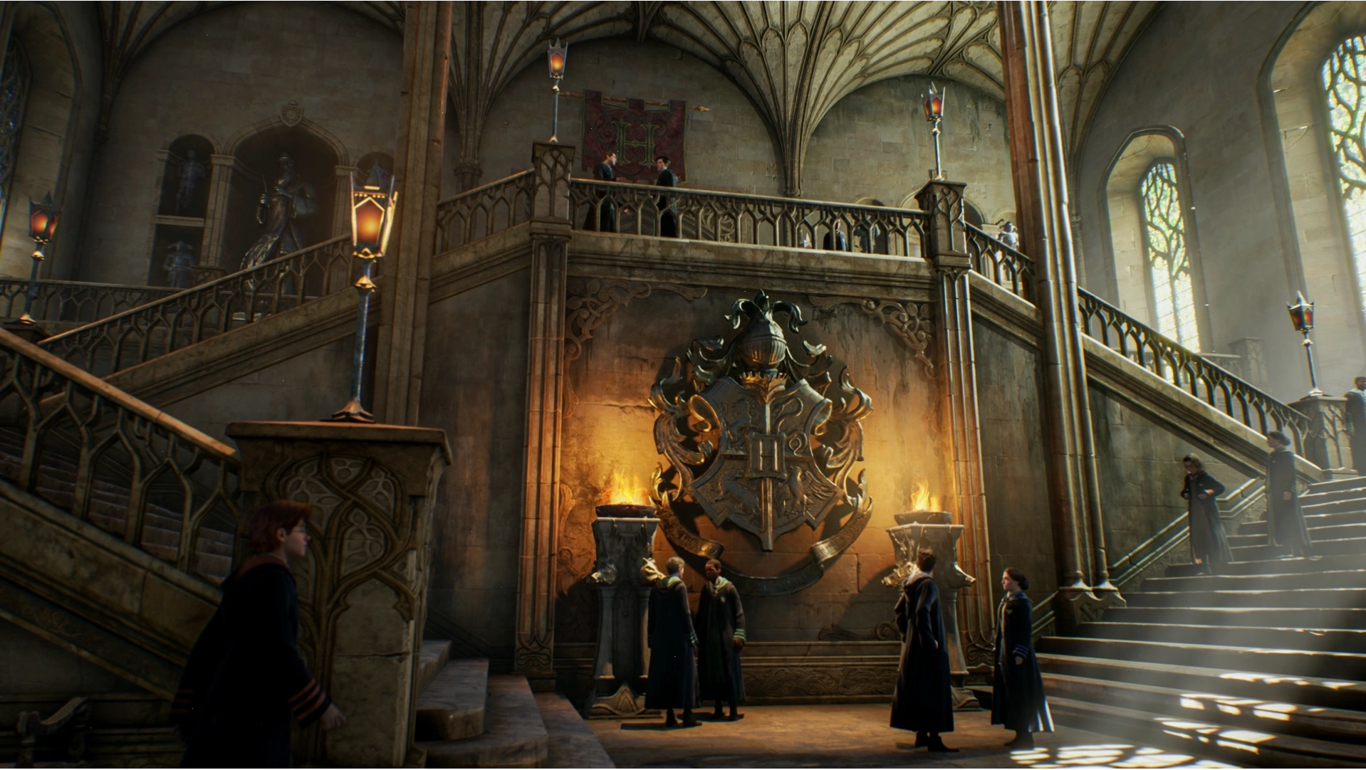 Minh họa một lớp học phép thuật tại Hogwarts