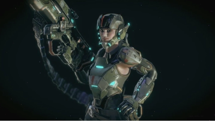 Mô hình 3D Sci Fi Mercenary với bộ giáp chi tiết