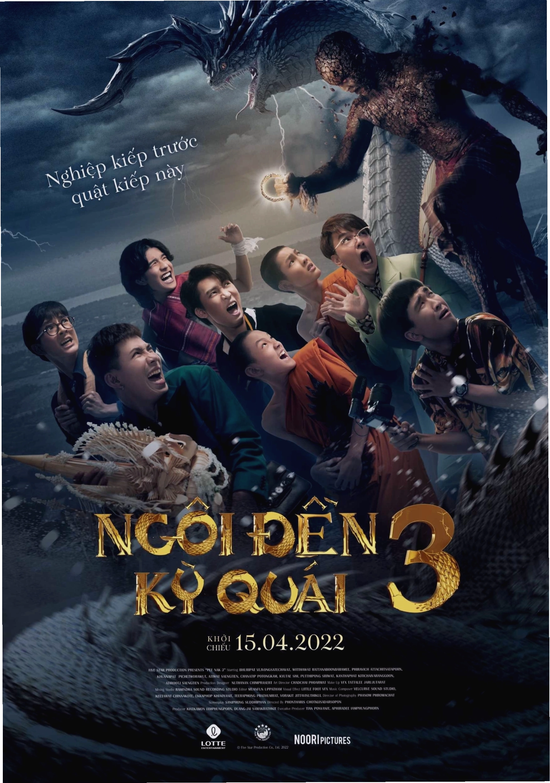 Một cảnh trong phim Ngôi Đền Kỳ Quái 3 với không khí căng thẳng