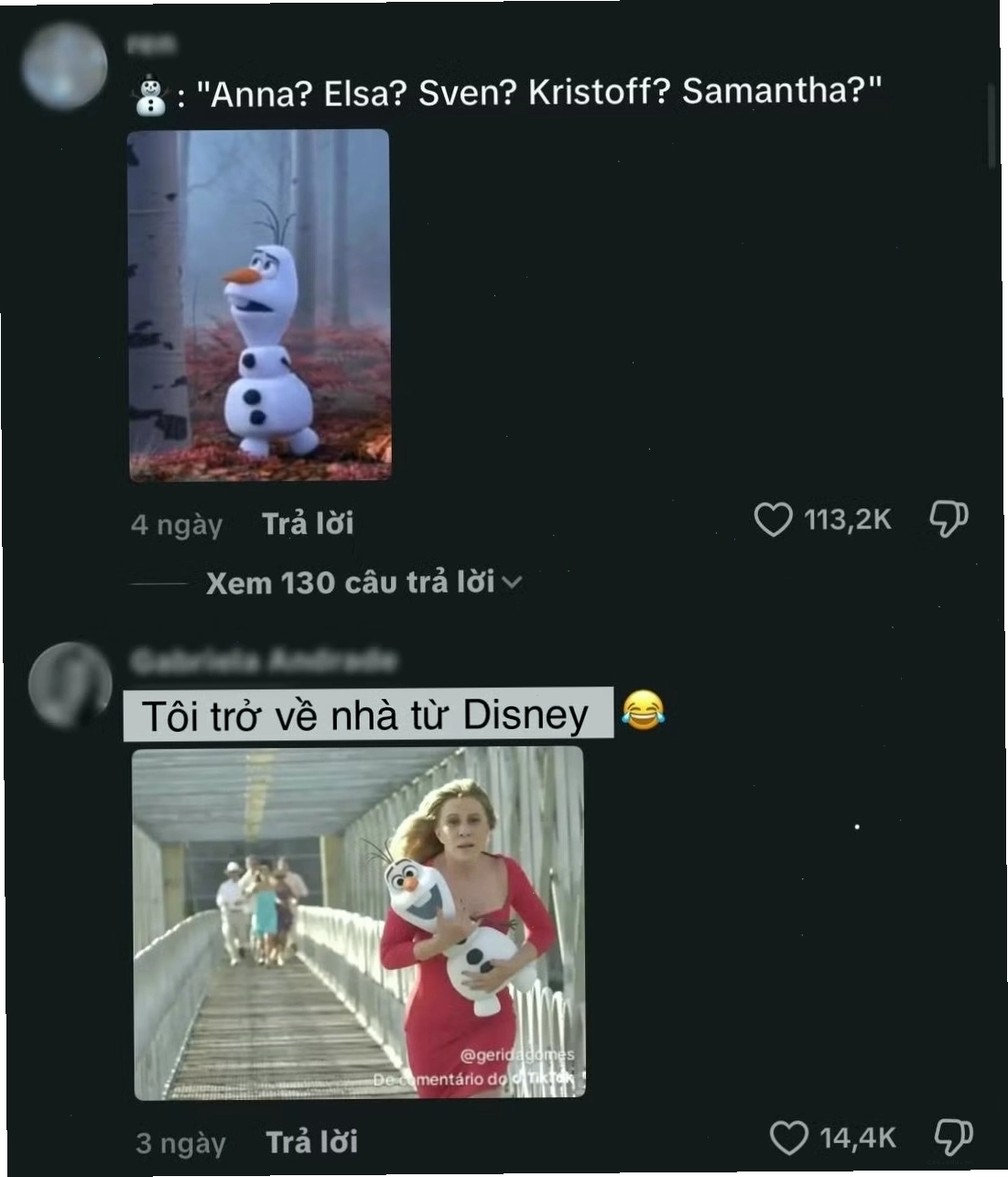 Nhân vật người tuyết Olaf