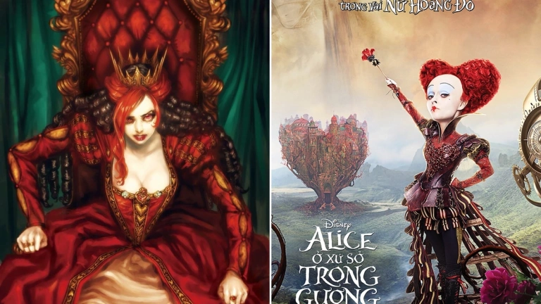 Nữ hoàng Đỏ và Nữ hoàng Trắng: Đối lập trong Alice ở Xứ sở thần tiên