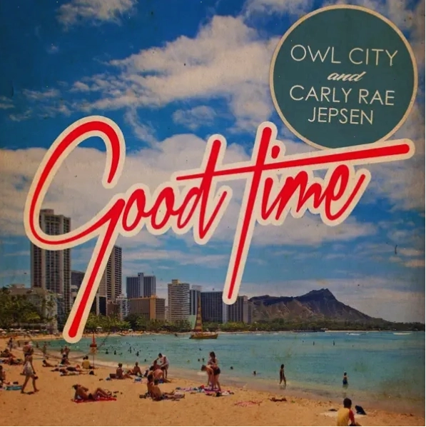 Owl City và Carly Rae Jepsen trong buổi biểu diễn ca khúc Good Time