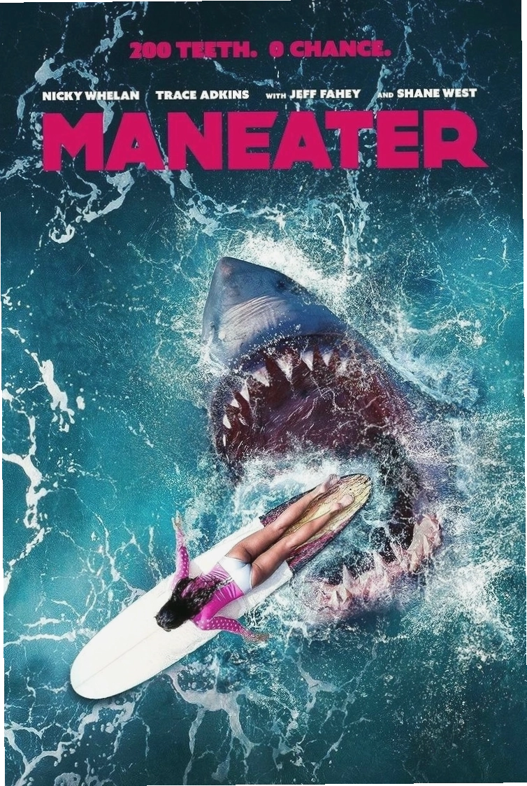 Phim Maneater với cảnh cá mập tấn công bãi biển
