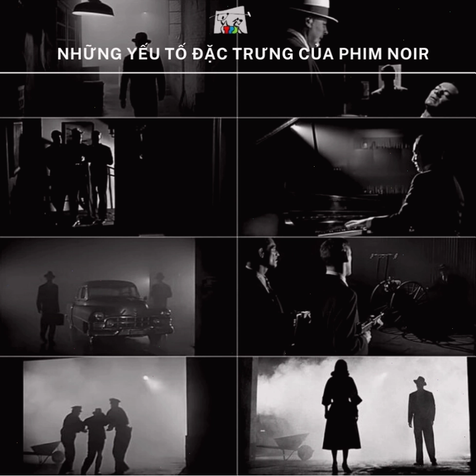 Phim noir Hollywood thập niên 1940 với không khí u ám đặc trưng