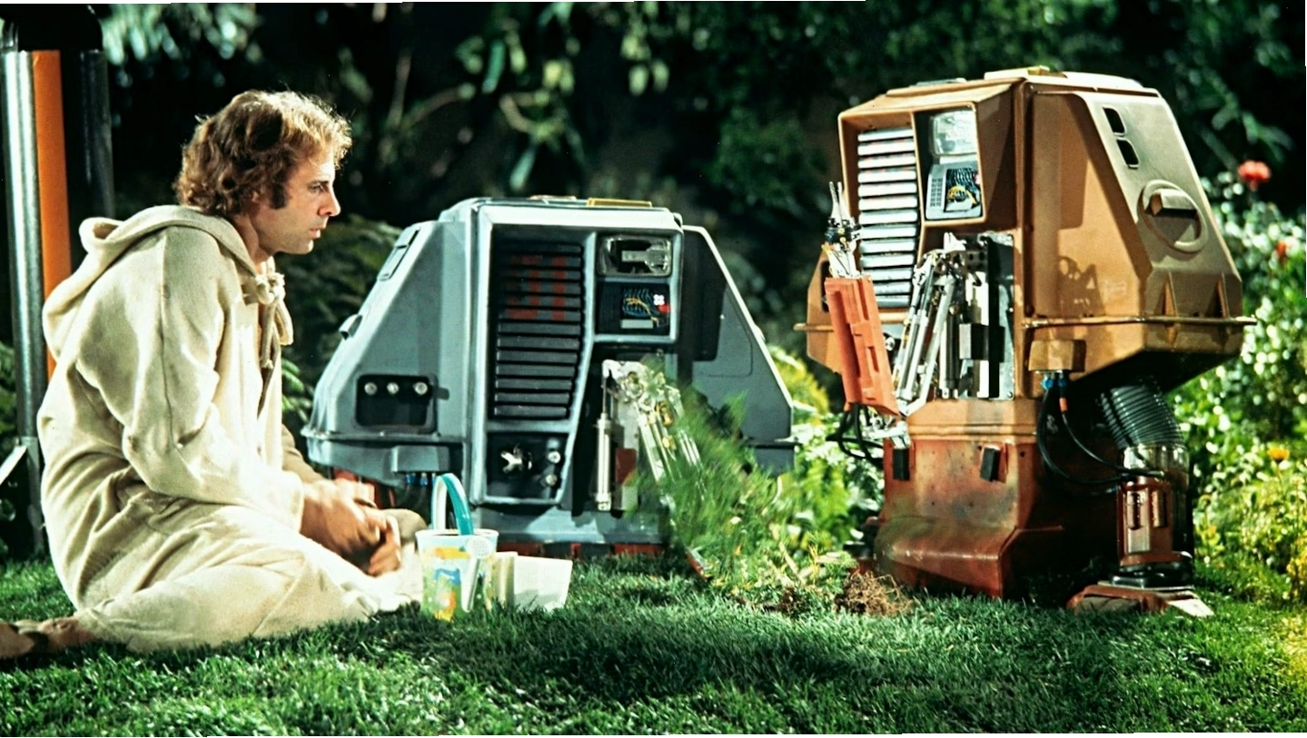 Phim Silent Running với hình ảnh phi thuyền và robot