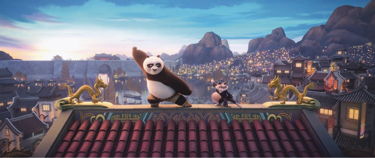 Po đối đầu với Chameleon trong Kung Fu Panda 4