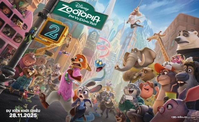 Poster chính thức của phim Phi Vụ Động Trời 2 với hình ảnh Judy và Nick