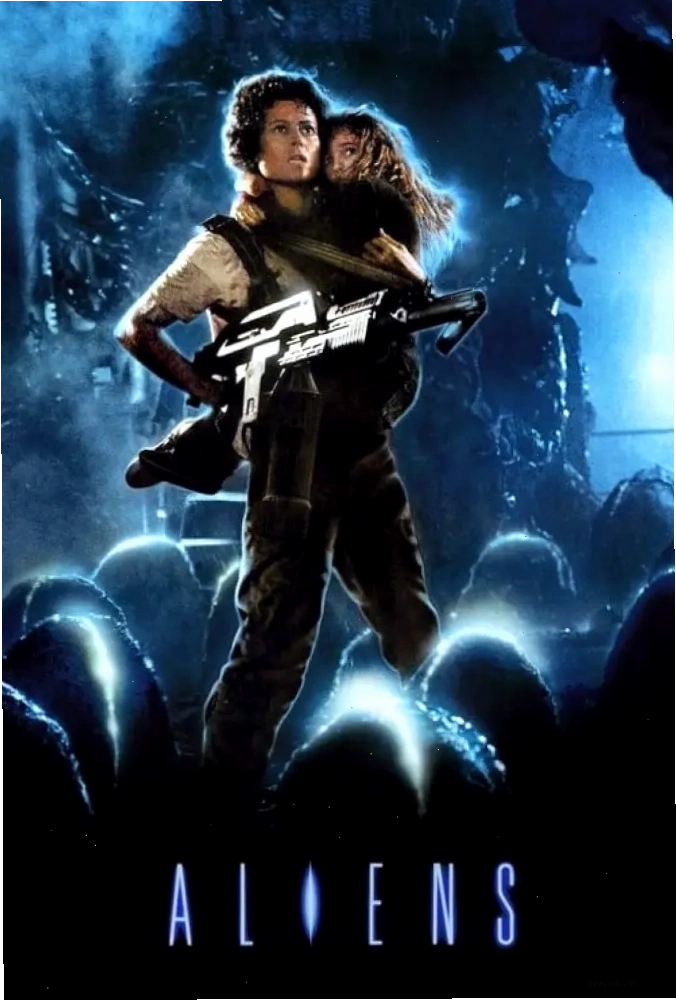 Poster phim Aliens với sự góp mặt của Michael Biehn