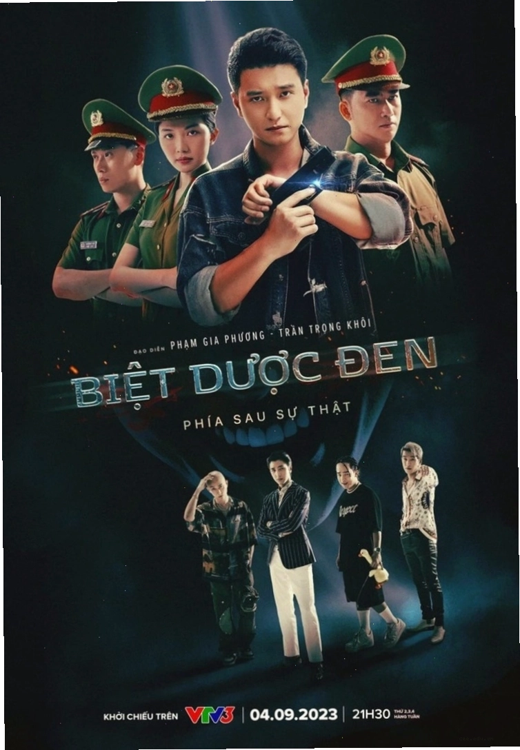 Poster phim Biệt dược đen (2023) với tông màu bí ẩn