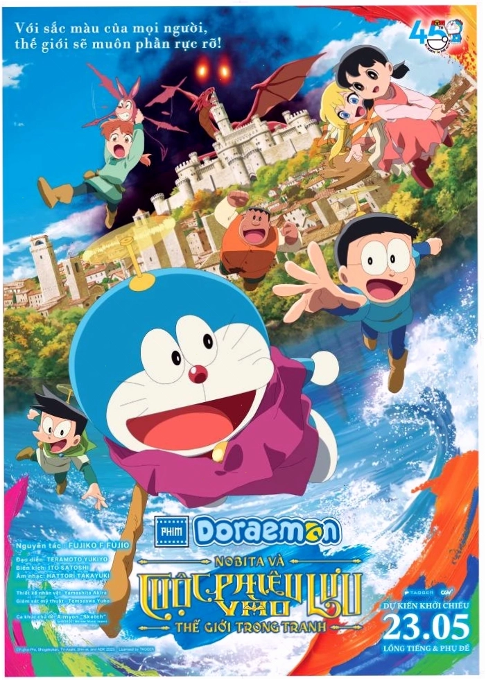 Poster phim Doraemon: Nobita và cuộc phiêu lưu vào thế giới trong tranh