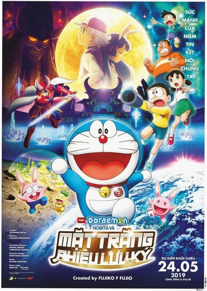 Poster phim Nobita và chuyến thám hiểm mặt trăng
