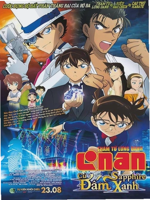 Poster phim Thám tử lừng danh Conan: Cú đấm Sapphire xanh