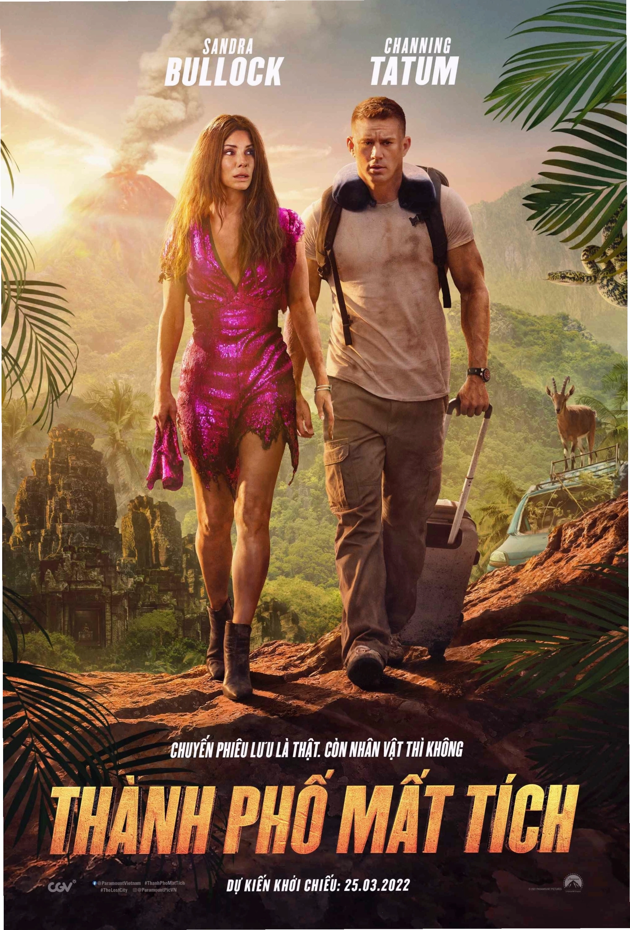 Poster phim The Lost City với dàn diễn viên nổi tiếng