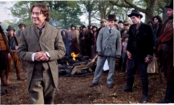 Sherlock Holmes trong một cảnh phim kịch tính